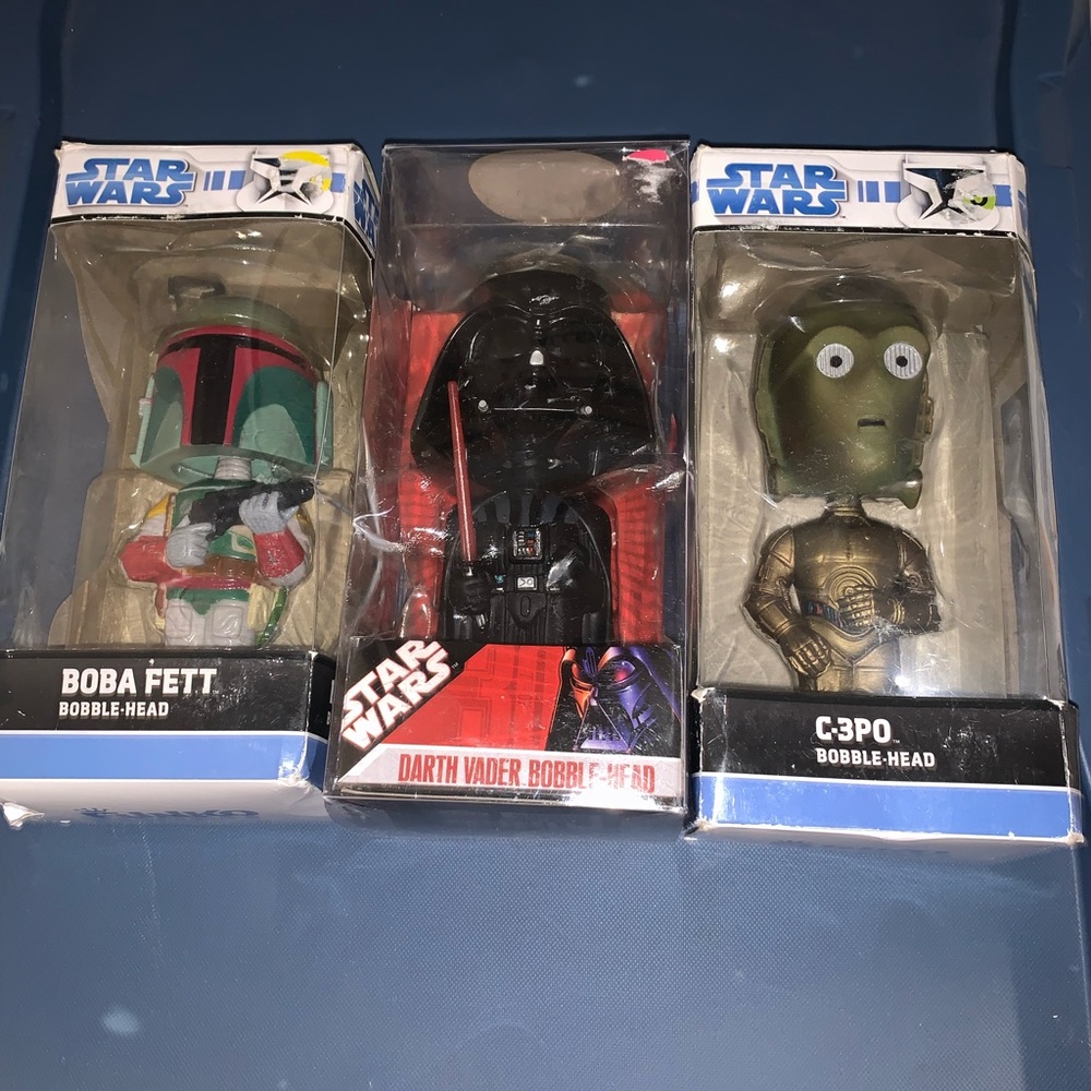 Funko Star Wars Bobble-Head Trio - Green, Black, Gold